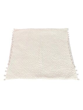 Serena & Lily Blush Pink & Metallic silver Pillow Cover 26” x 26”